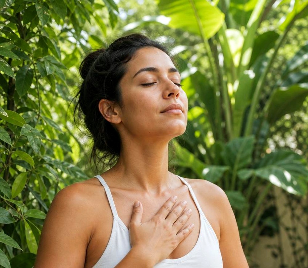 DetoxSi entre hojas frescas